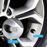 Tire Valve Stem Caps Fit 4pcs Silver