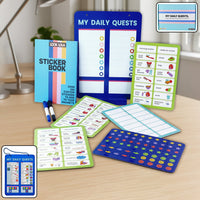 Magnetic board sticker book