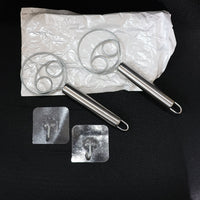 2-Piece Stainless Steel Spiral Hand Whisk - (2 Pc / Set)