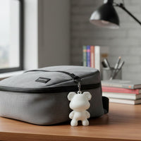 stylish mini bear keychain charm